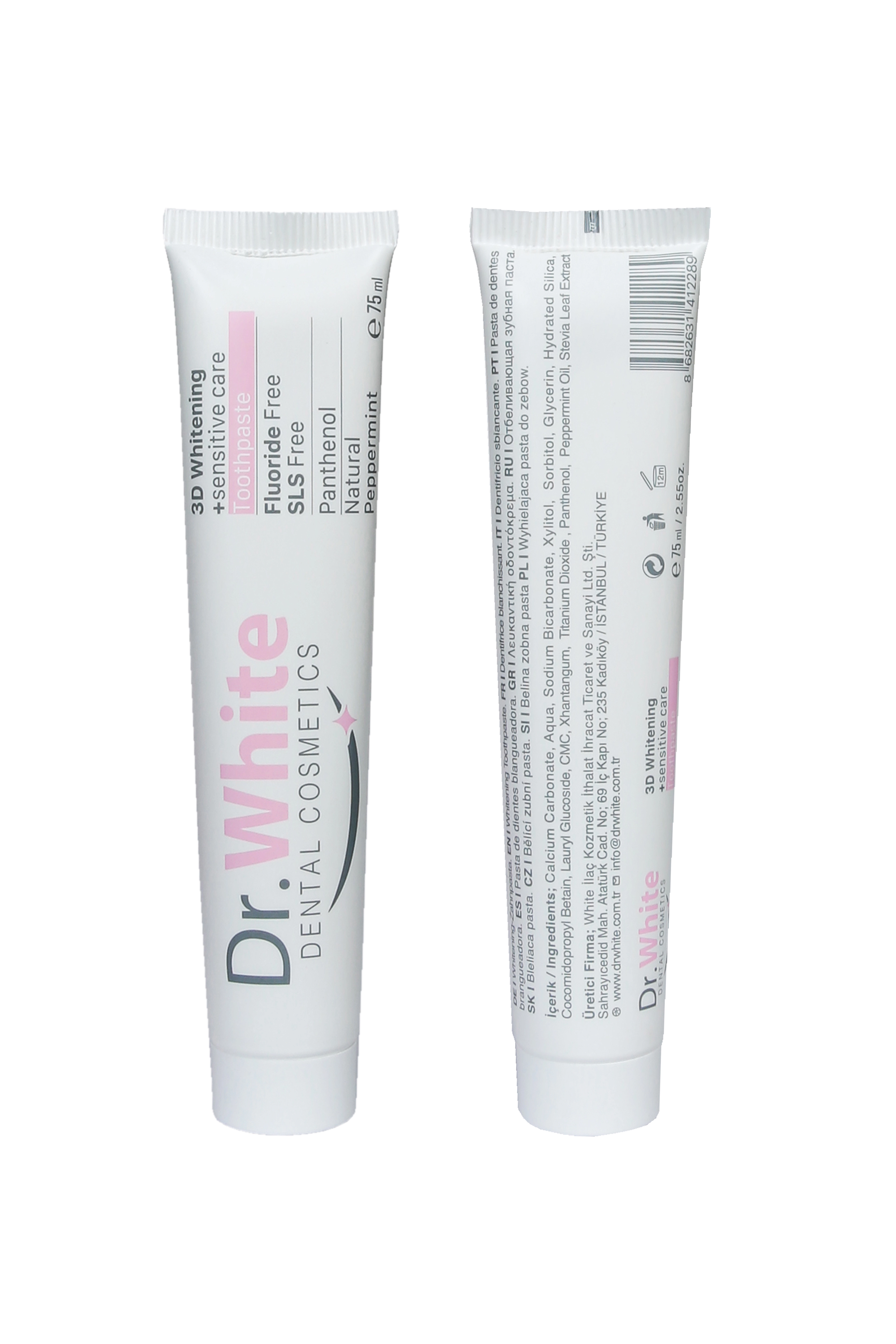 Dr.White ECO 3D Whitening Sensitive Care Toothpaste Diş Macunu 75ml