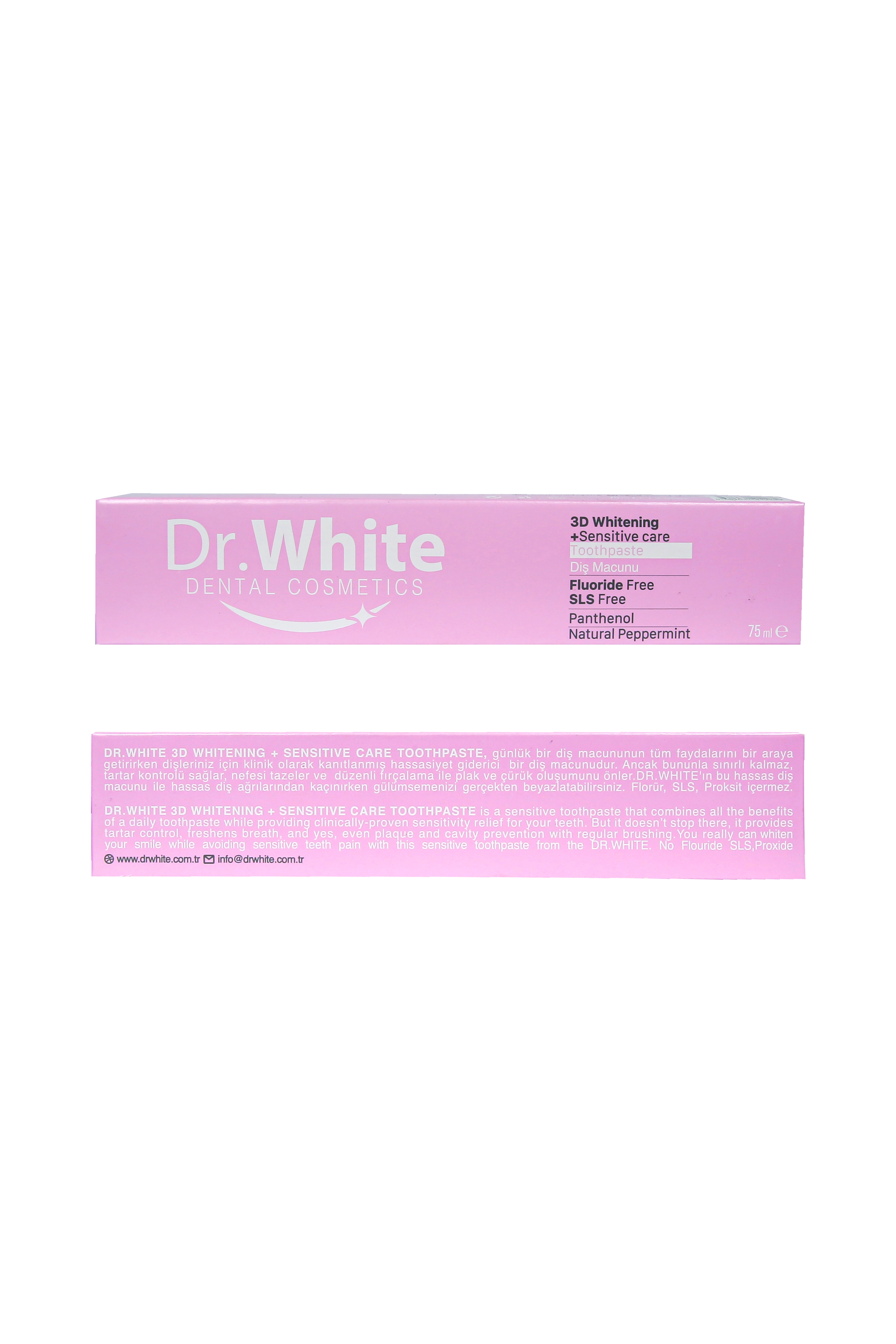 Dr.White ECO 3D Whitening Sensitive Care Toothpaste Diş Macunu 75ml
