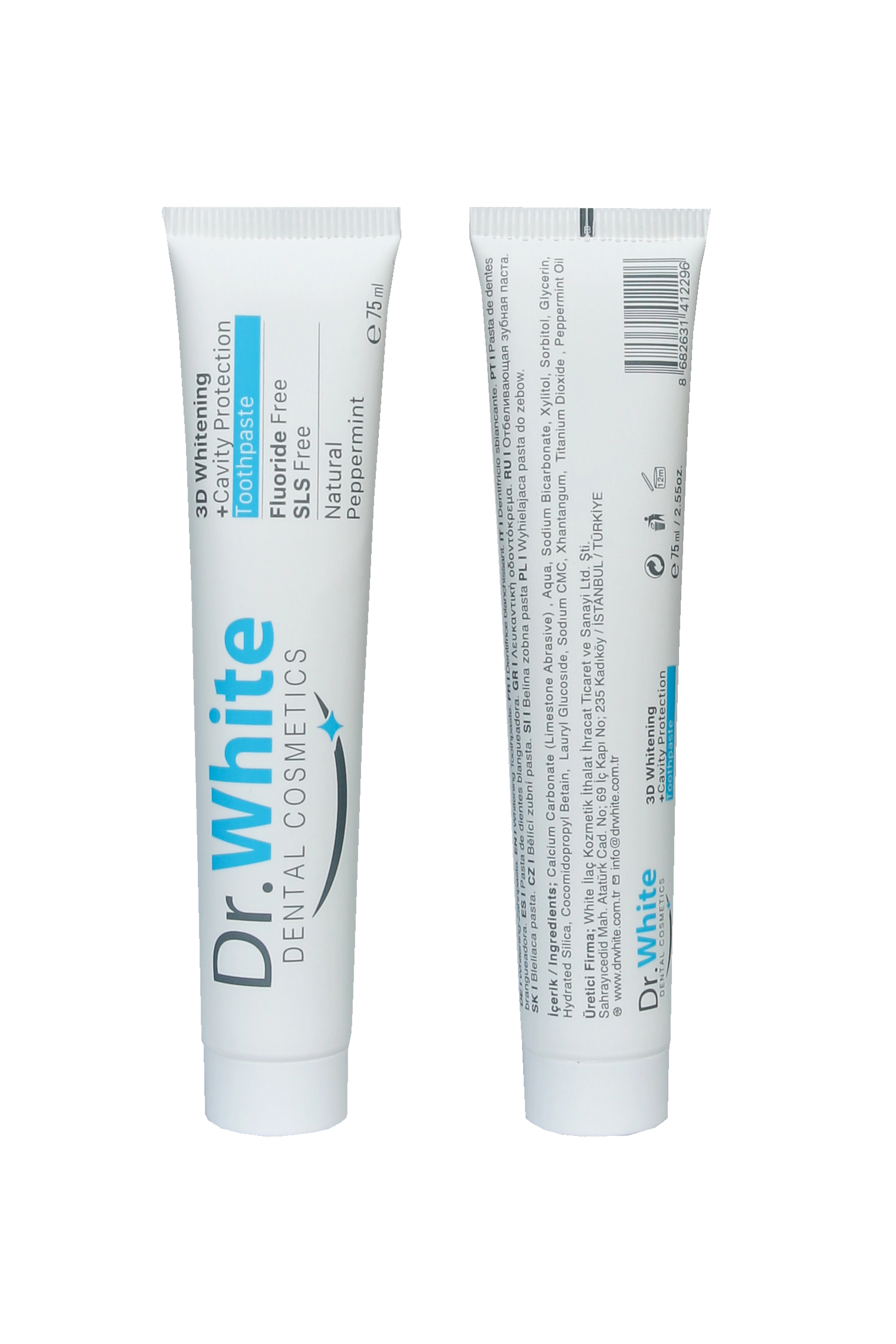 Dr.White ECO 3D Whitening Cavity Protection Toothpaste Diş Macunu 75ml