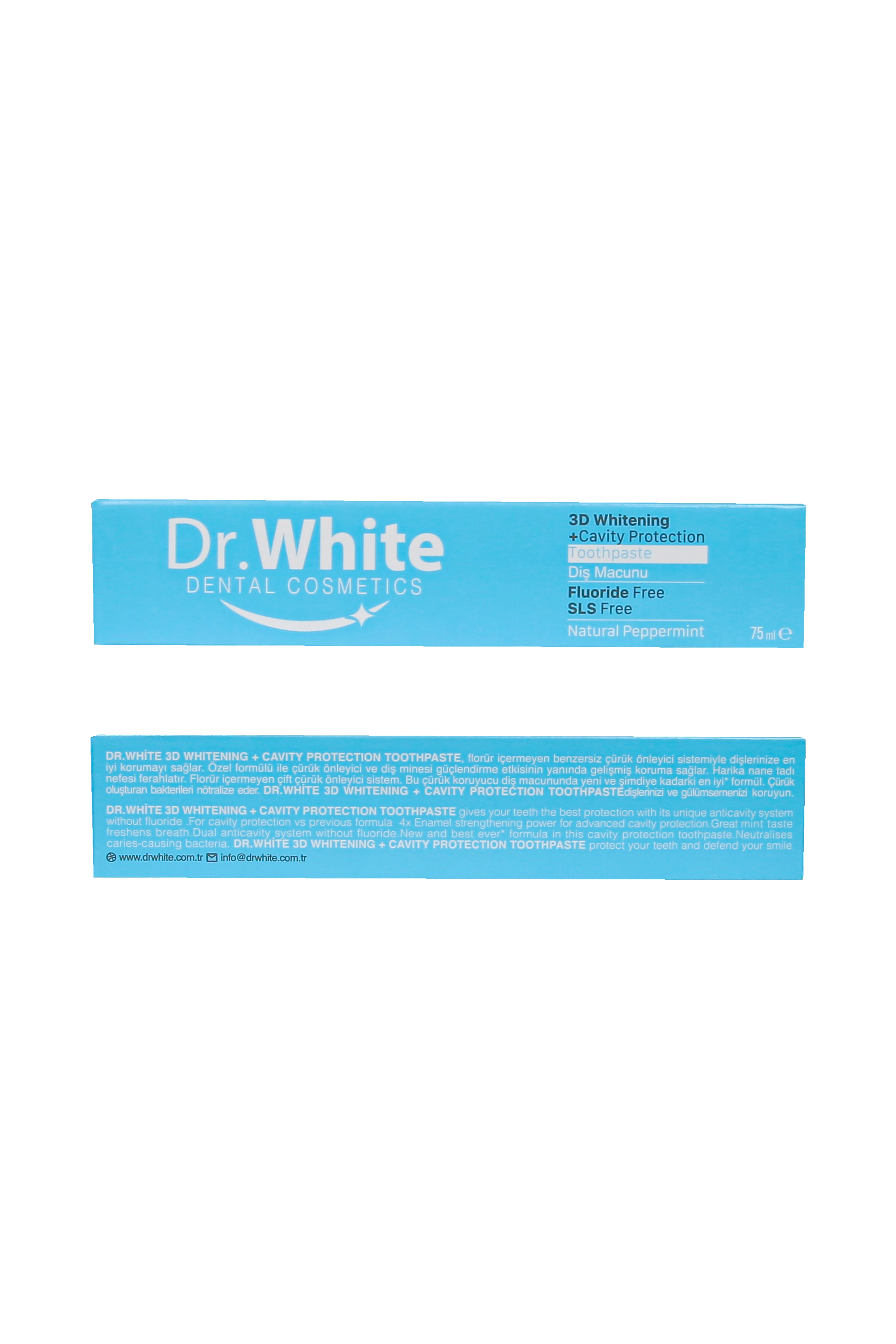 Dr.White ECO 3D Whitening Cavity Protection Toothpaste Diş Macunu 75ml
