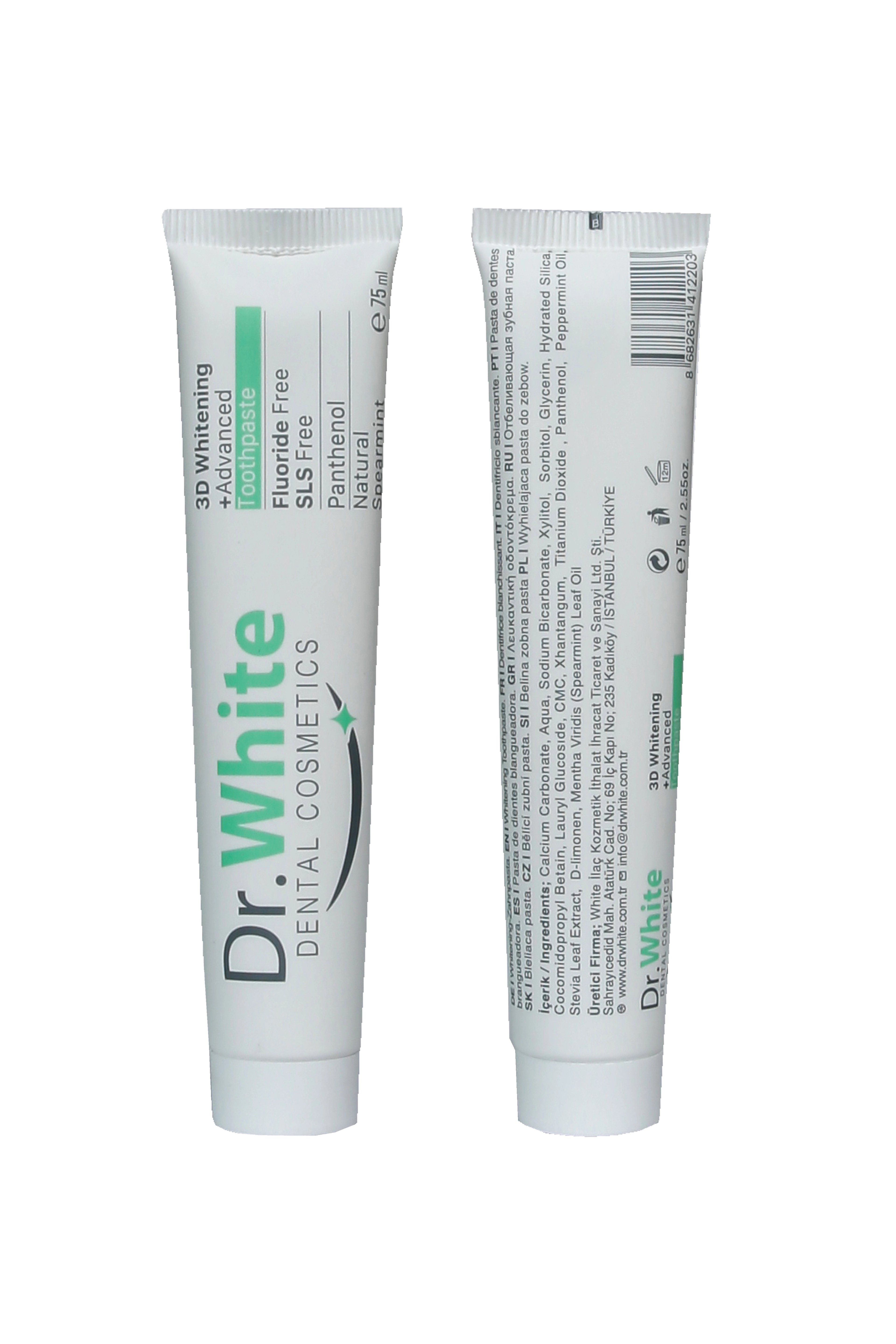 Dr.White ECO 3D Whitening Advanced Toothpaste Diş Macunu 75ml