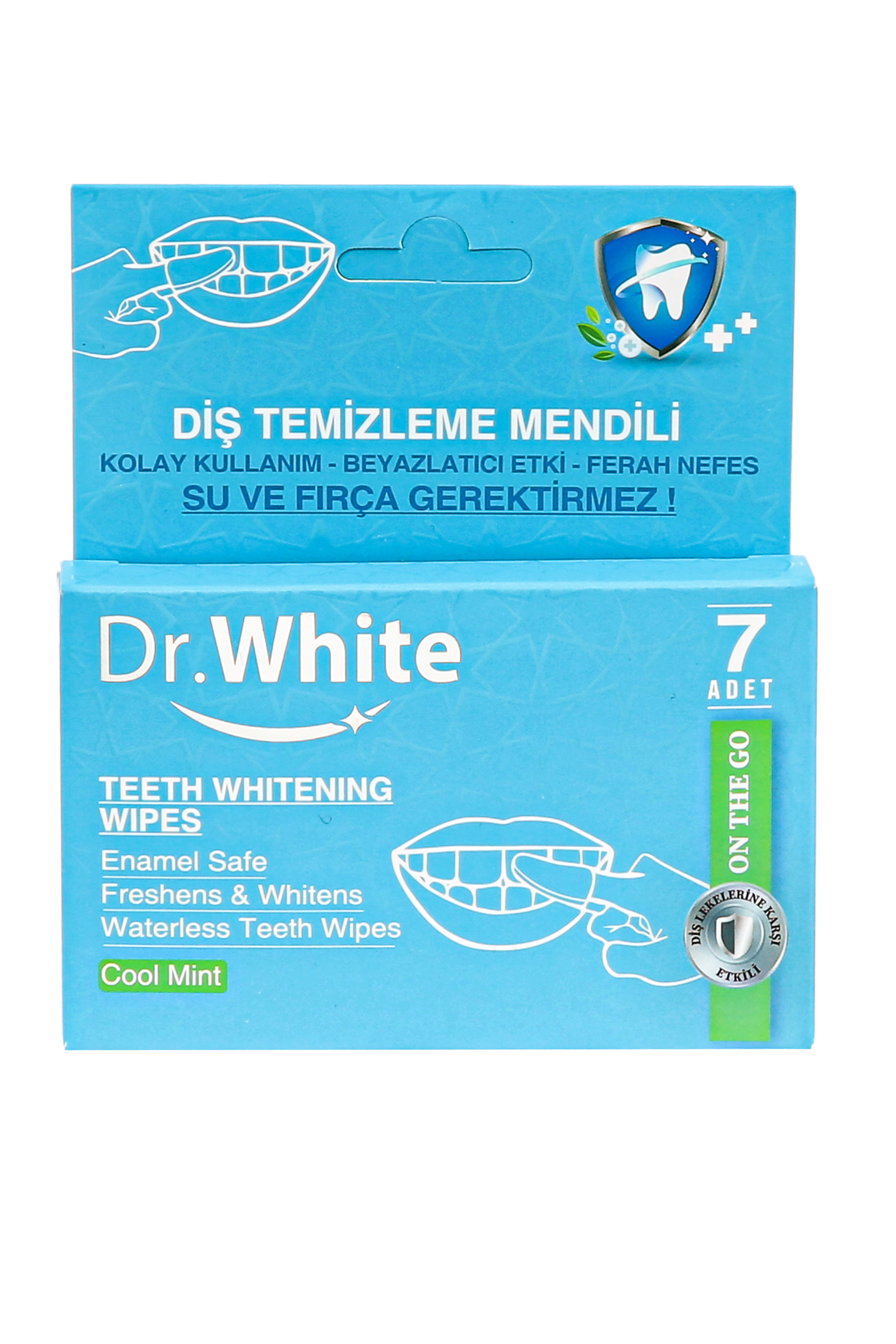 Tek Kullanımlık Nane Aromalı Diş Temizleme Mendili 7 Adet