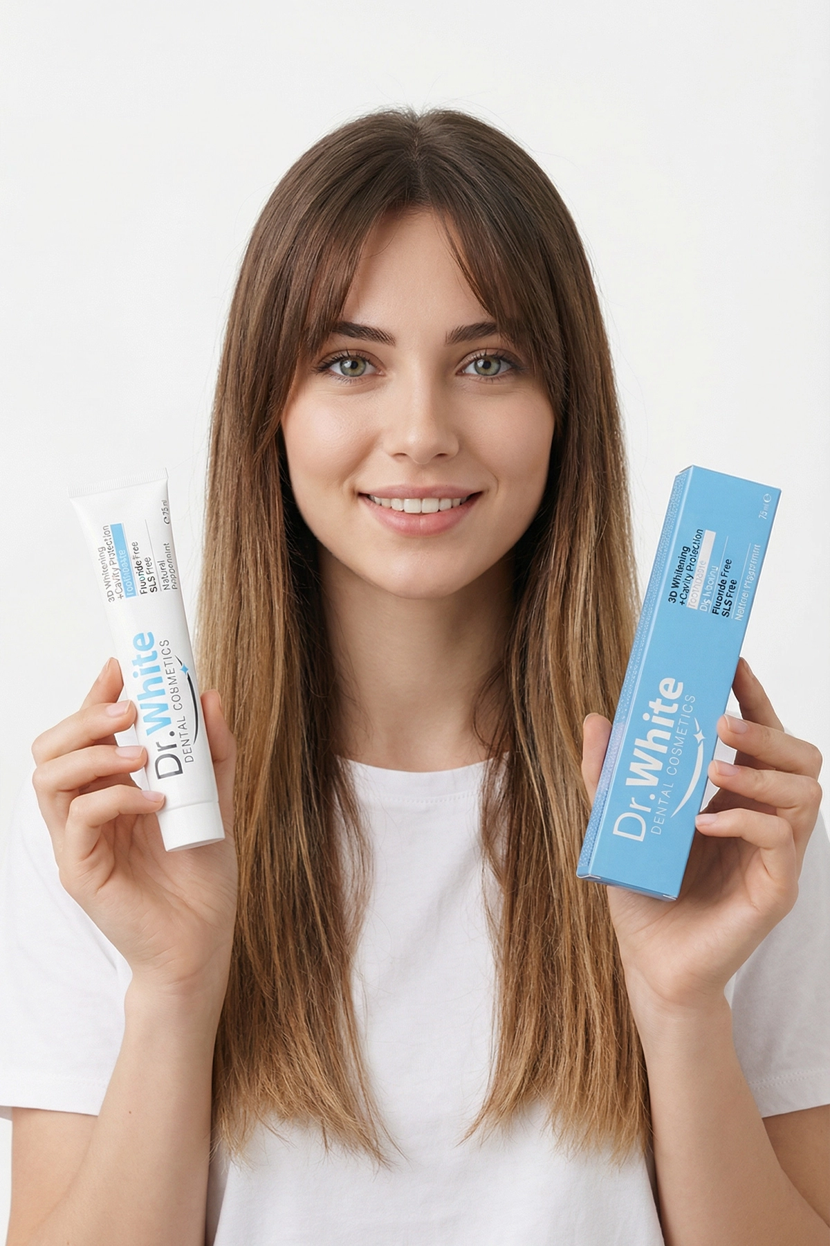 Dr.White ECO 3D Whitening Cavity Protection Toothpaste Diş Macunu 75ml