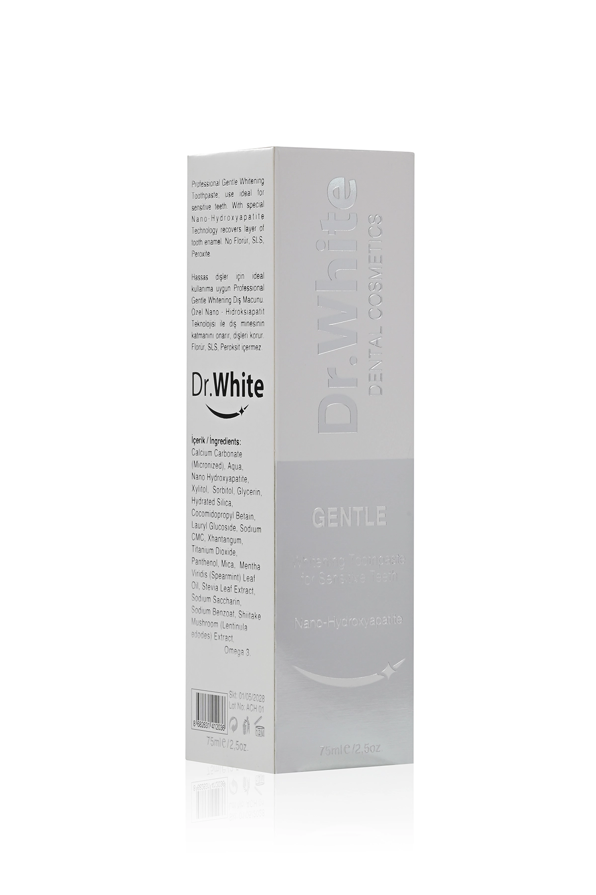 Dr.White Nano Hydroxyapatite Gentle Toothpaste Diş Macunu75 ml